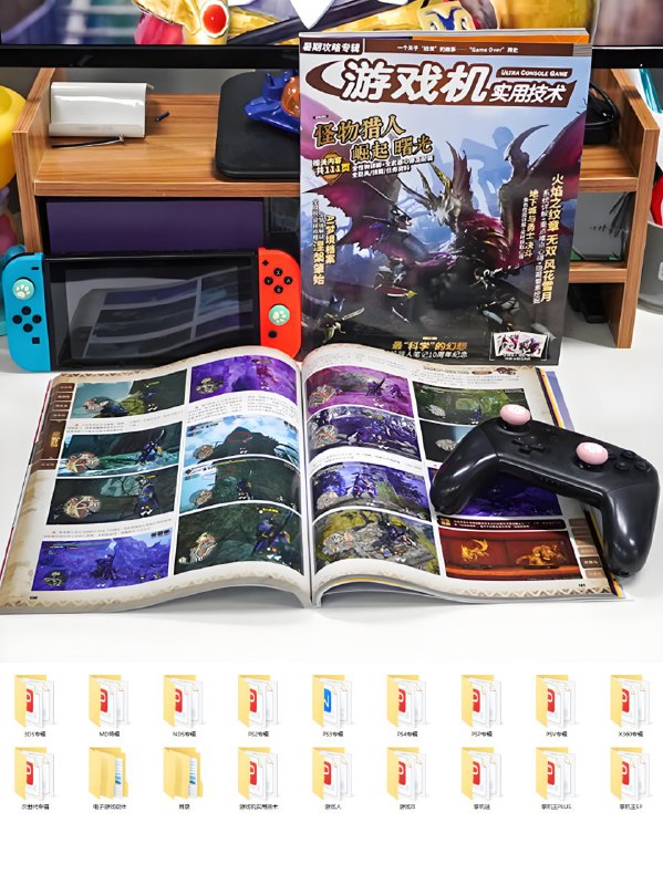 UCG各类游戏机专辑，一共262G，这份从1998年创刊的游戏杂志坚持全彩印刷，精美的彩色铜版纸拿在手里沉甸甸的，摸上去有着厚重的质感