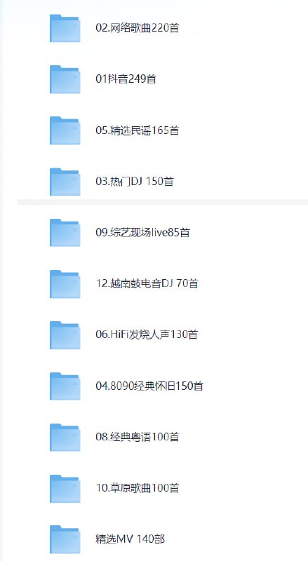 高品质车载U盘-音乐合集分享2025.车载U盘-无损高音质-含歌词【MP3]2025.1月车载U盘-23G【无损FLAC】 2025.1月车载U盘-54G【时长1小时3分】2024车载MV合集，提神硬曲，春节回家开车不犯困! .mp4【时长2小时33分】2024年大合集│超燃混剪MV|春节回家歌单.mp4链接：